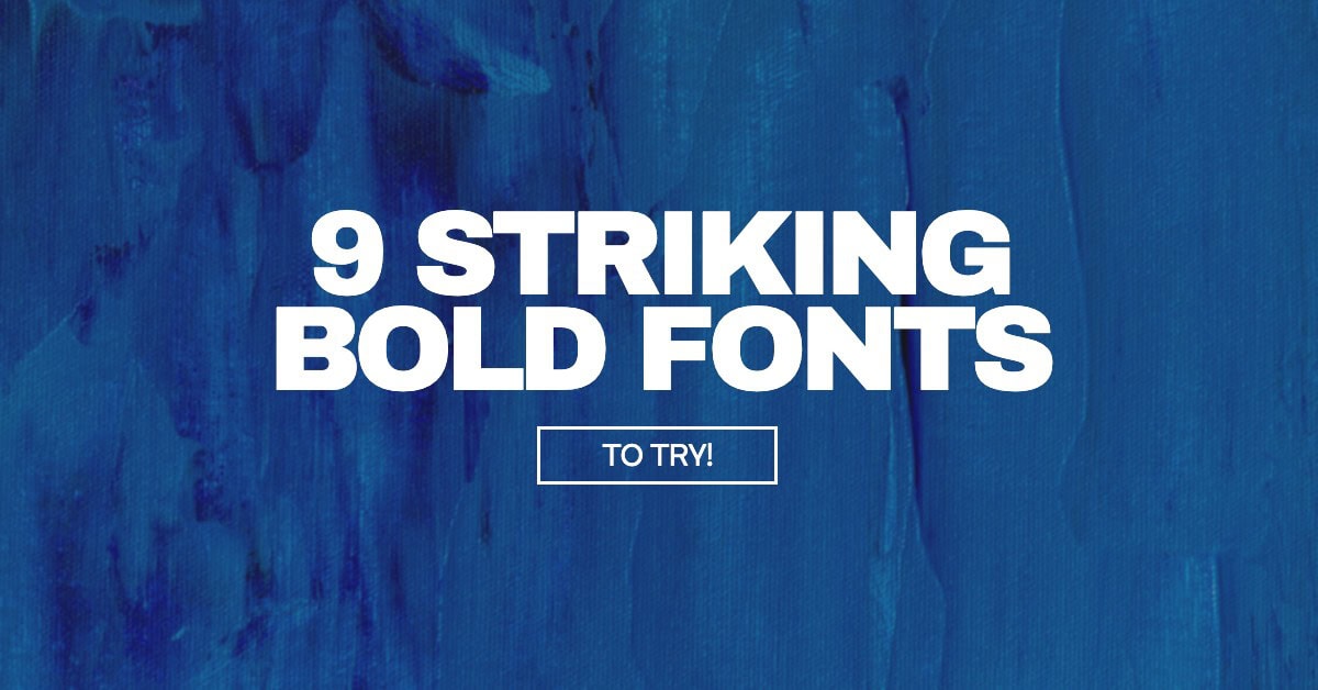 bold fonts