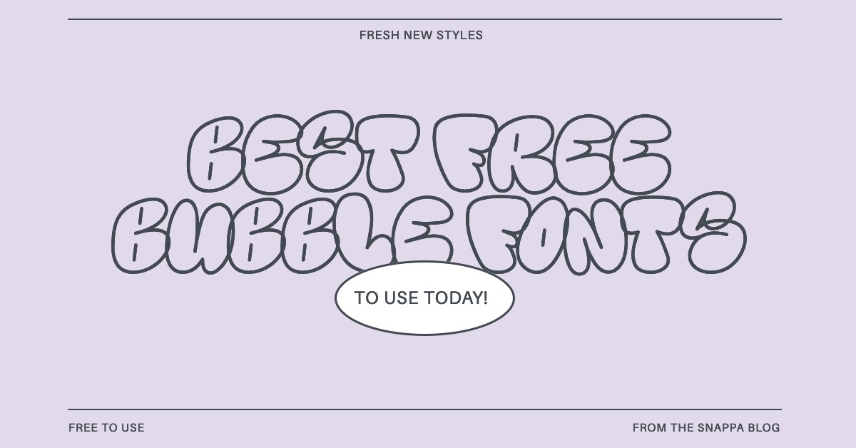 free bubble letter fonts