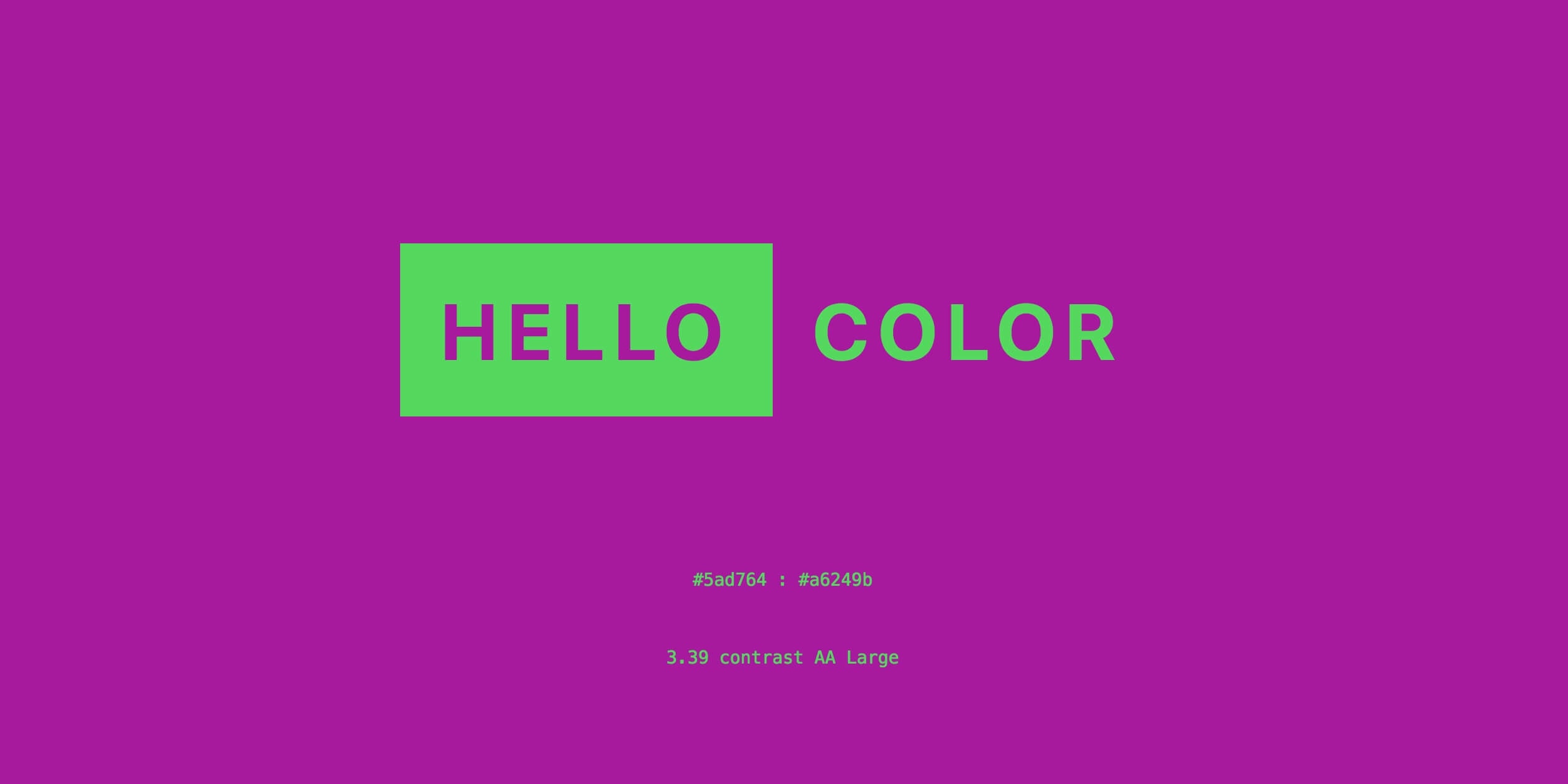 Hello Color