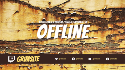 Twitch Offline Banner template