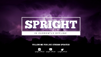 Twitch Offline Banner template