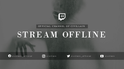 Twitch Offline Banner template