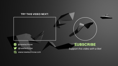 YouTube End Screen template