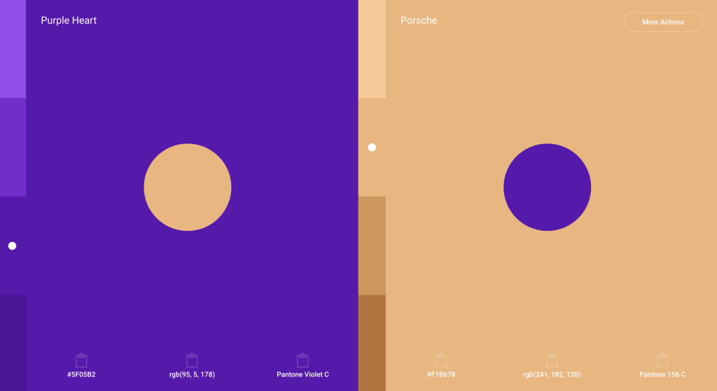 pigment by shapefactory color palette